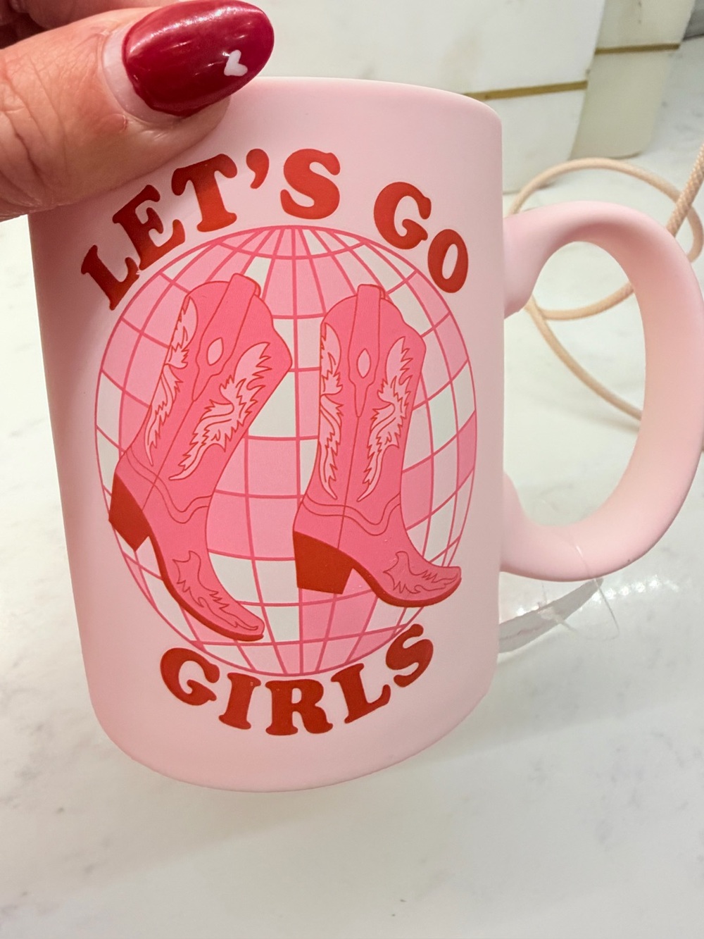 Let’s Go Girls Pink Cowboy Boot Mug | New With Tag | Western Cowgirl